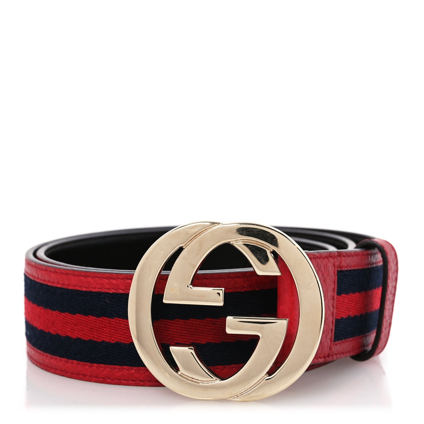 Calfskin Web Interlocking G Belt 90 36 Red