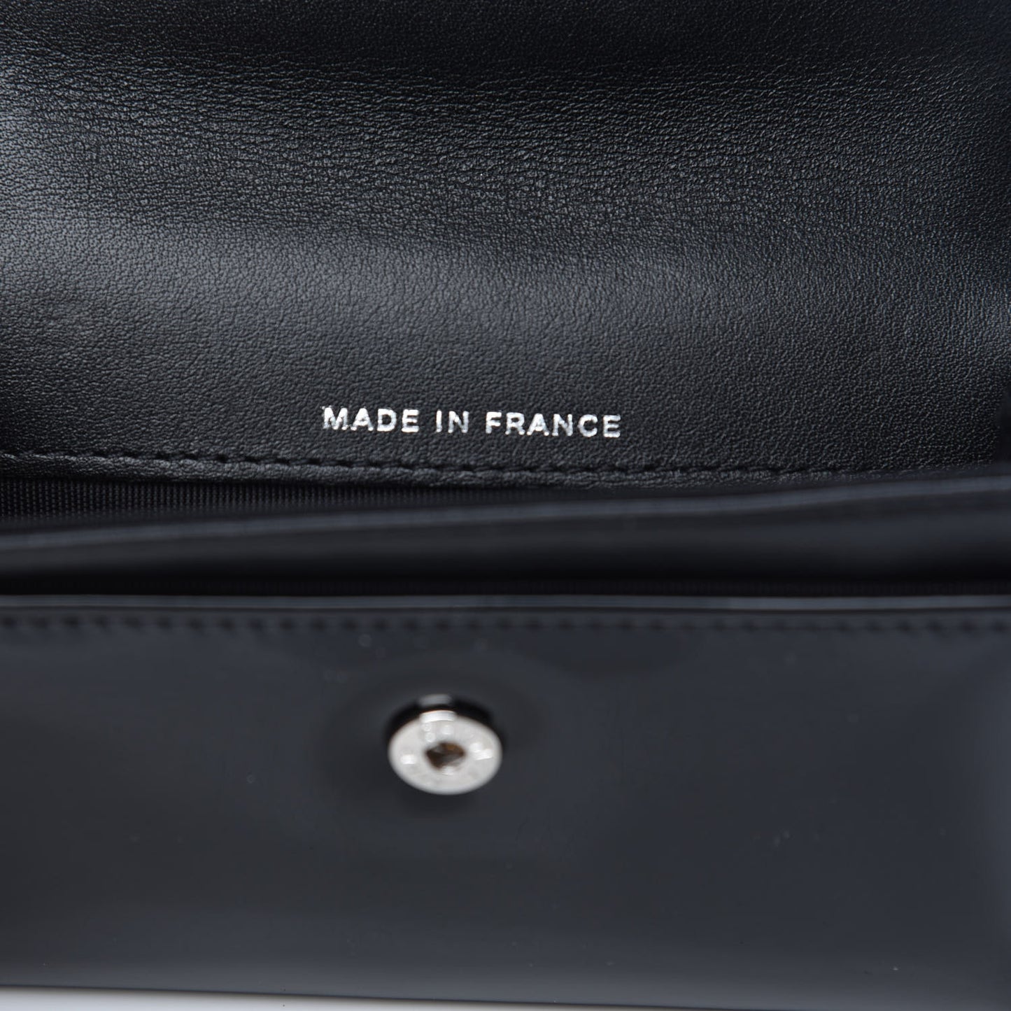 Patent CC Card Holder Black White