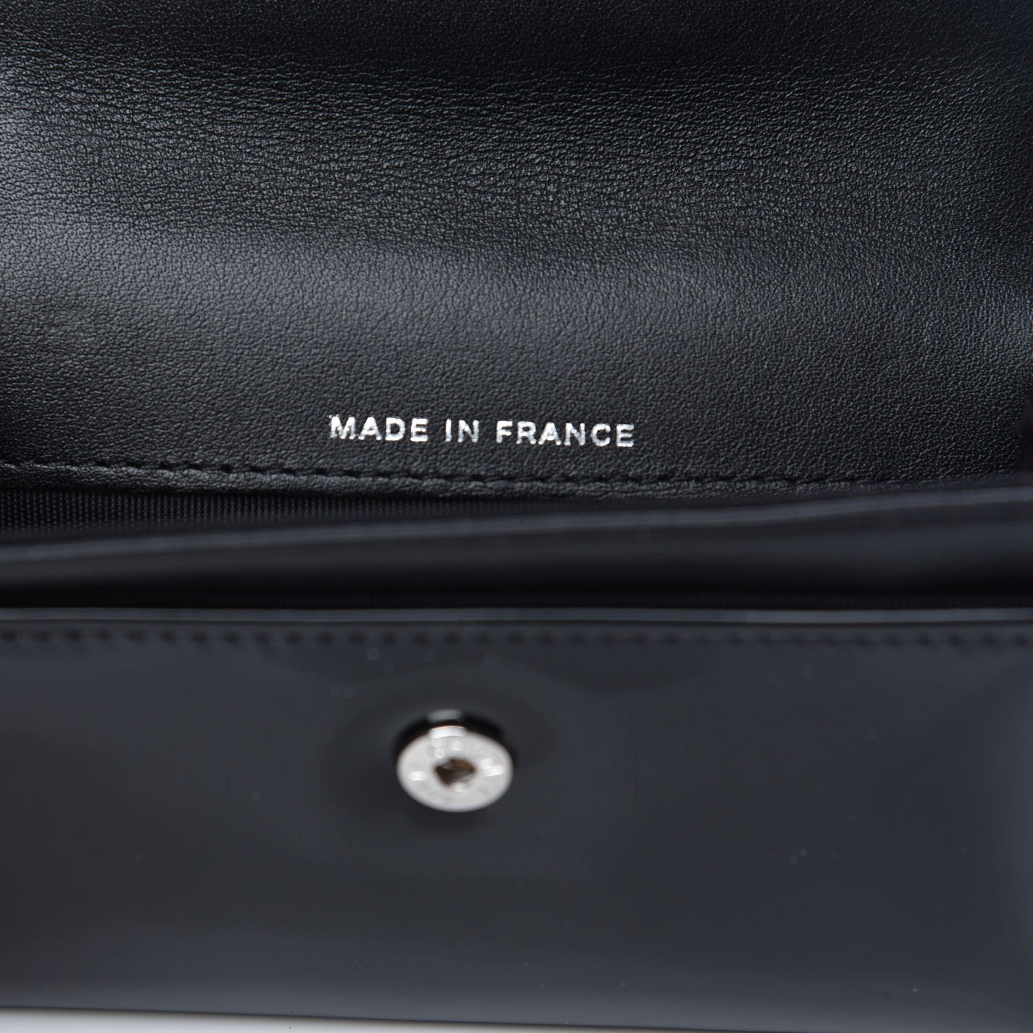 Chanel Patent CC Card Holder Black White 7 of 8