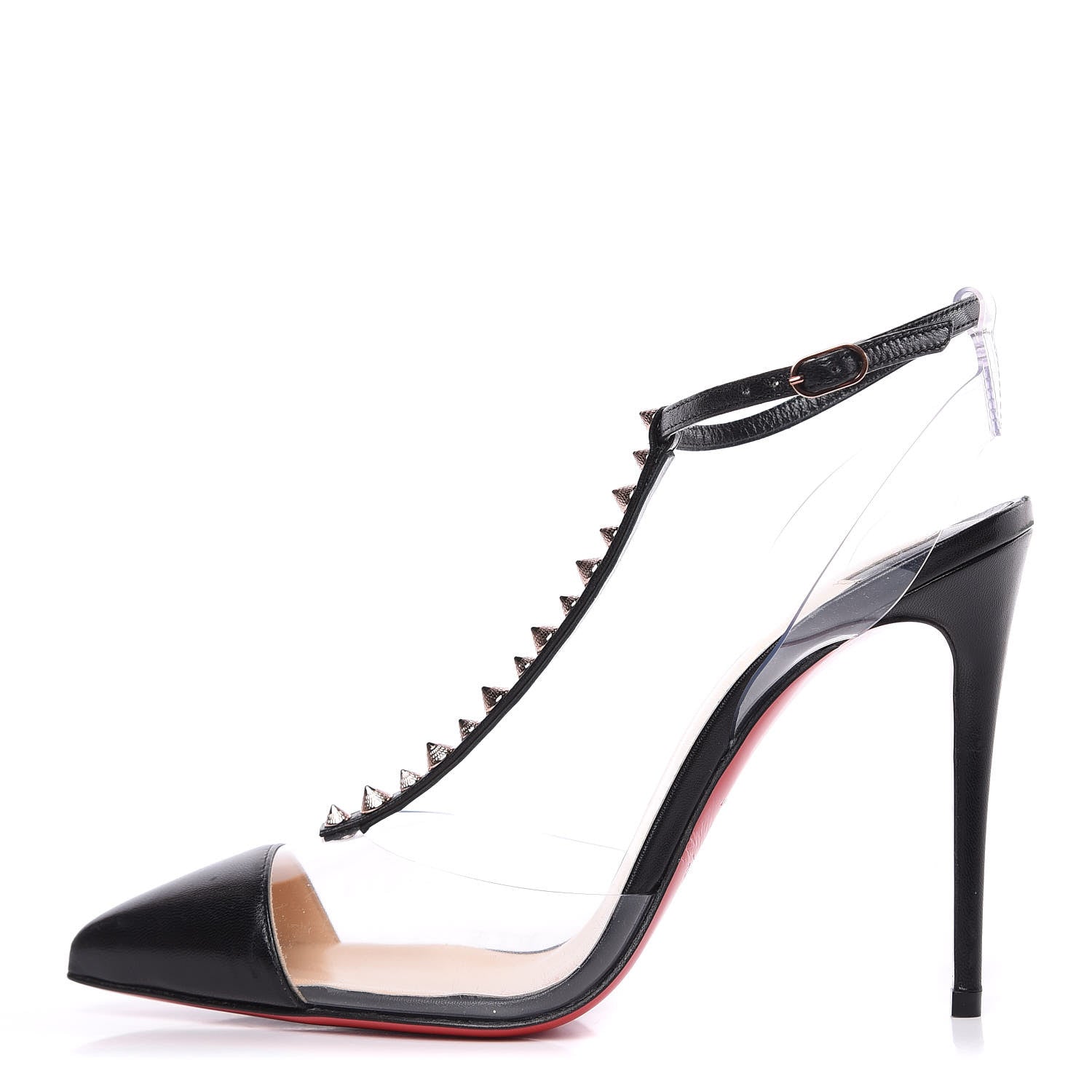 Christian Louboutin Kid PVC Nosy Spikes 100 Pumps 36.5 Black 1 of 6