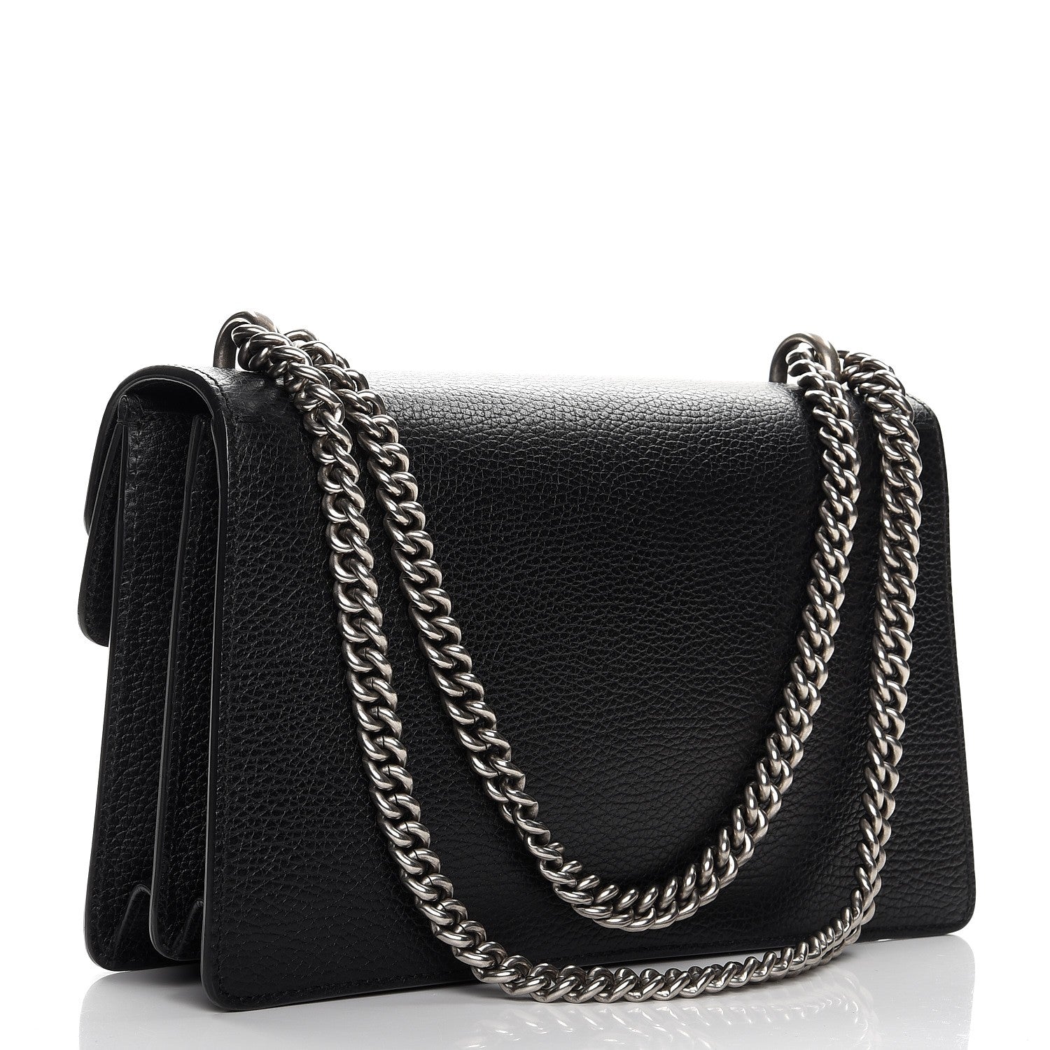Gucci Pebbled Calfskin Small Dionysus Shoulder Bag Black 3 of 7