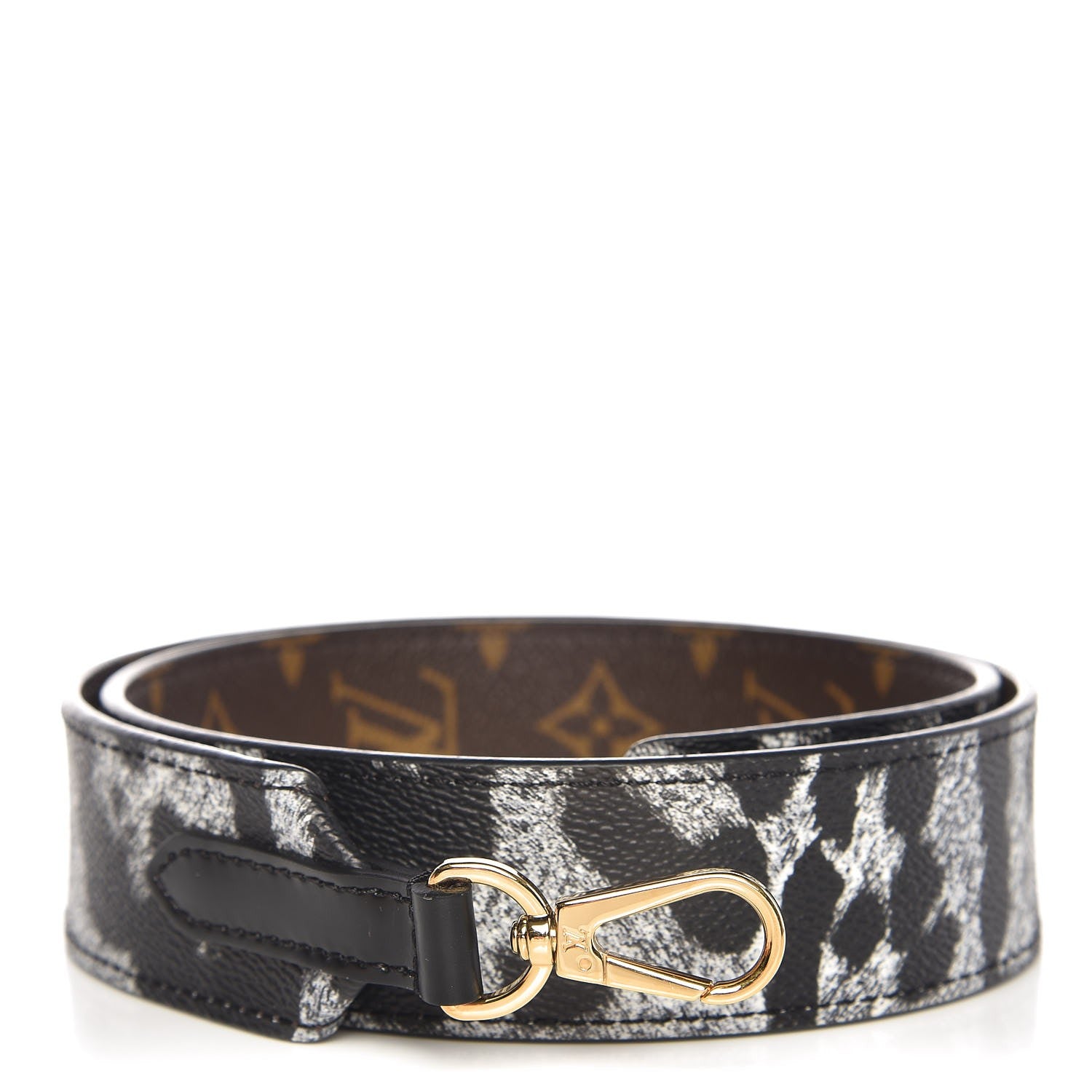 Louis Vuitton Monogram Animal Bandouliere Shoulder Strap Grey 1 of 4