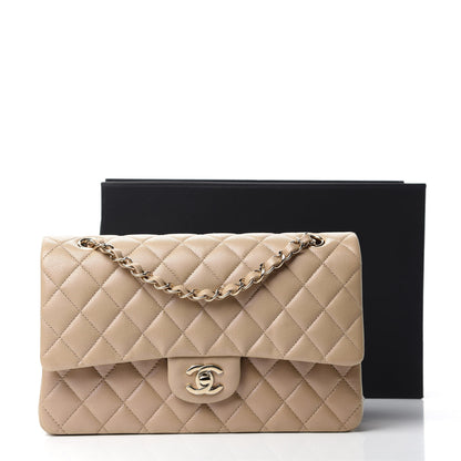 Chanel Iridescent Caviar Quilted Medium Double Flap Dark Beige 11 of 11
