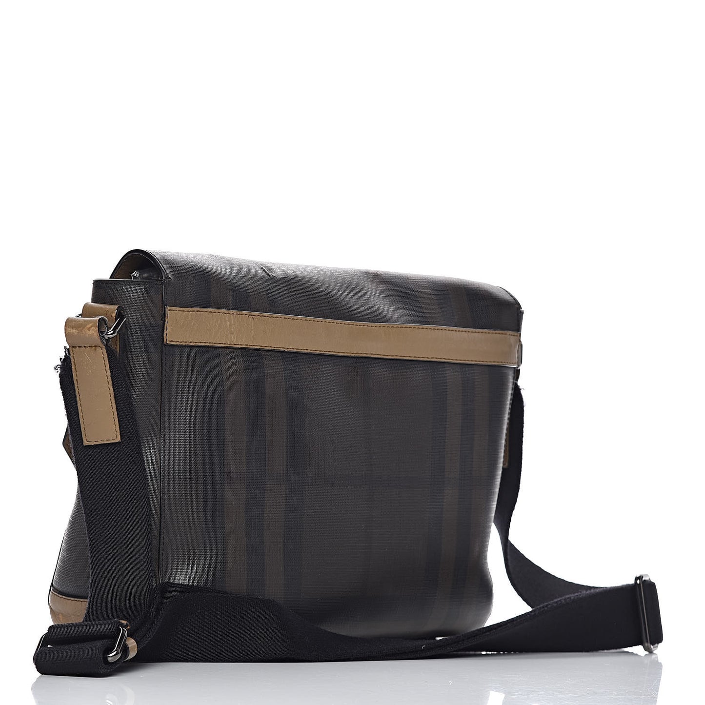 Smoked Check Grifford Messenger Bag Brown