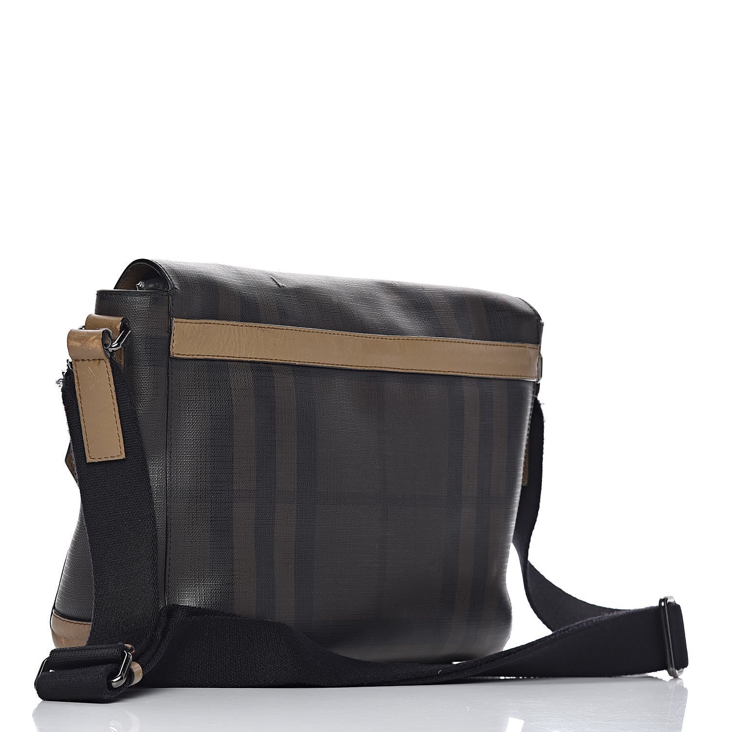Burberry Smoked Check Grifford Messenger Bag Brown 3 of 18