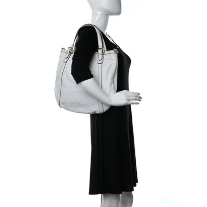 Gucci Calfskin Medium Britt Tote Off White 2 of 14