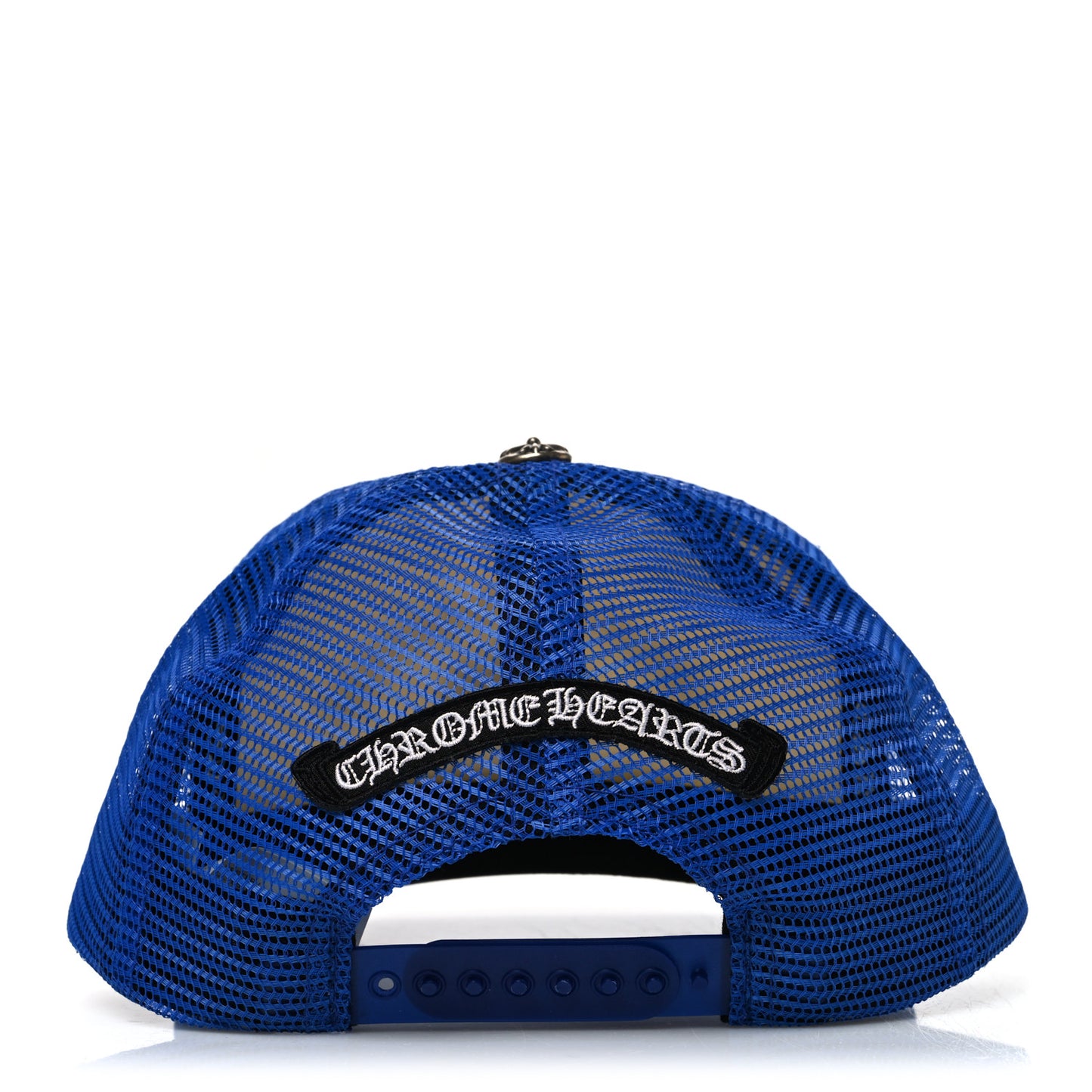 Cotton Mesh Hollywood Cross King Taco Trucker Hat Blue White