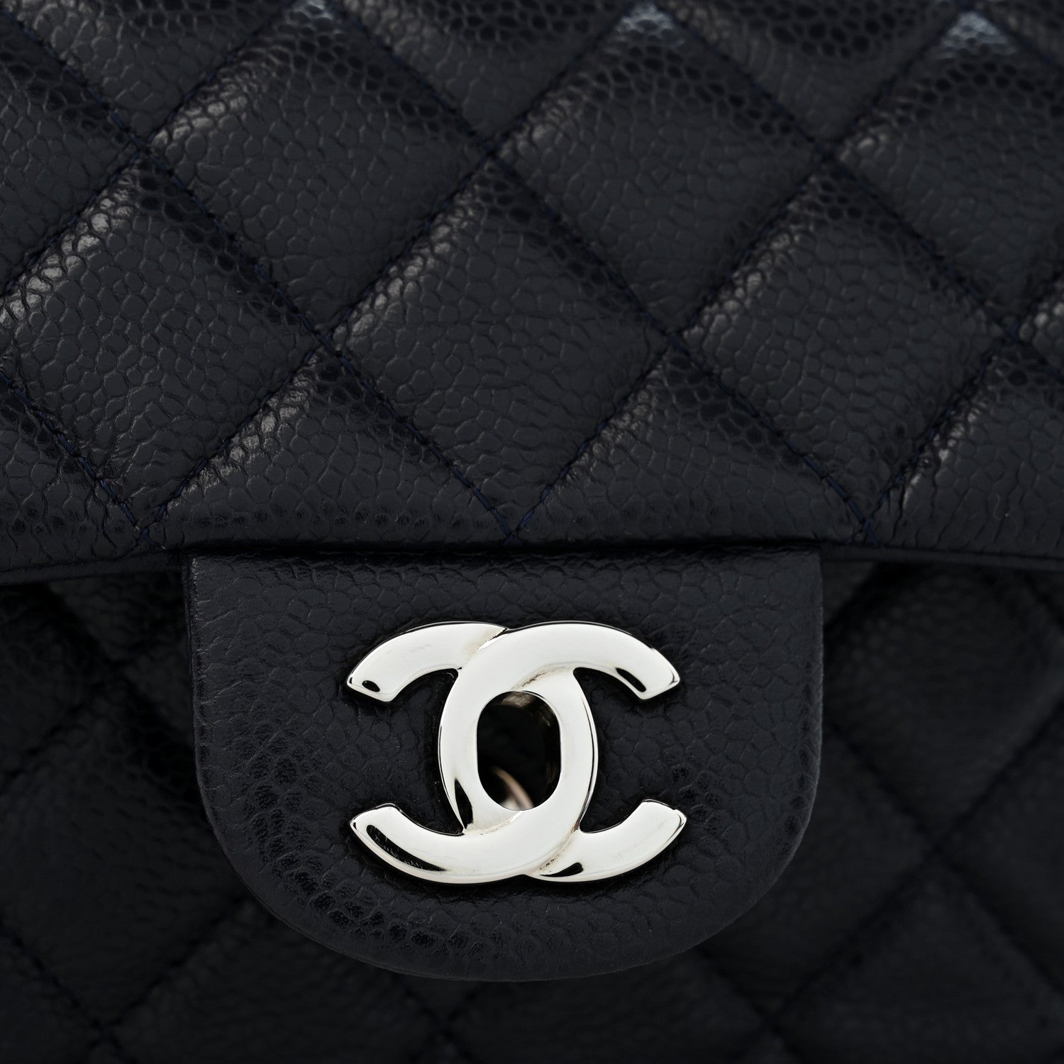 Chanel Caviar Quilted Mini Rectangular Flap Navy 12 of 13