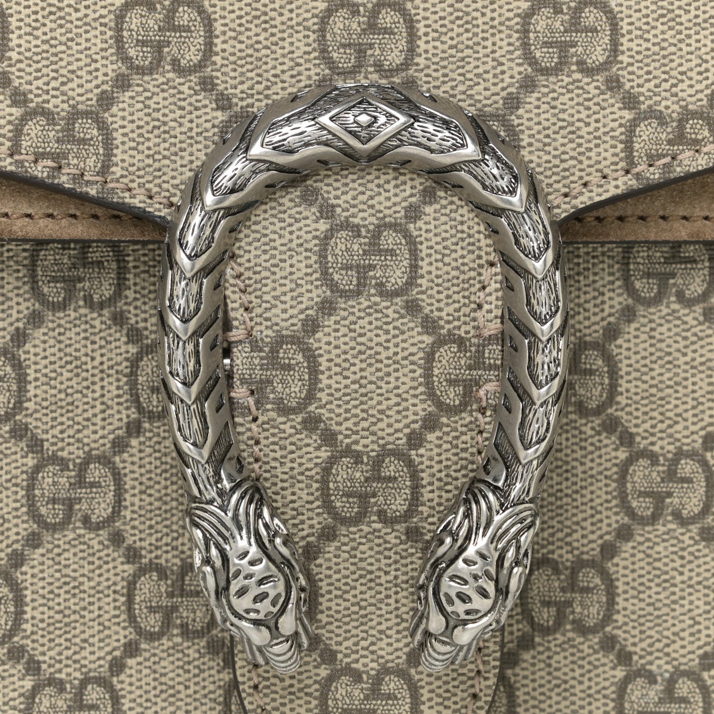 GG Supreme Monogram Small Dionysus Shoulder Bag Taupe