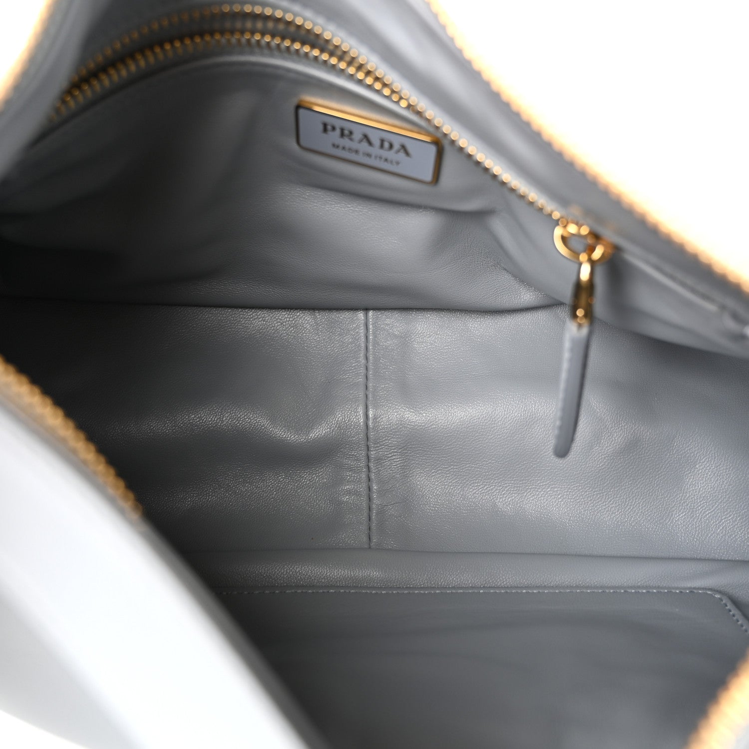 Prada Soft Calfskin Medium Aimee Shoulder Bag Opaline 5 of 10