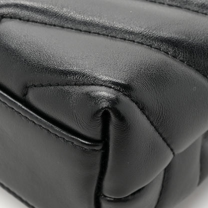 Saint Laurent Calfskin Y Quilted Monogram Toy Loulou Crossbody Bag Black 16 of 17