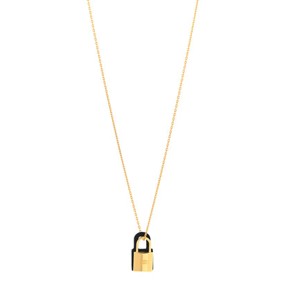 Hermes Swift Small O'Kelly Pendant Necklace Black 1 of 7