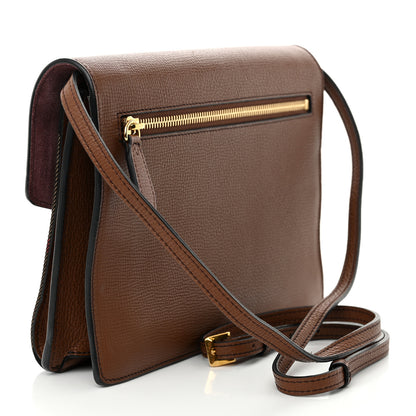 Burberry Derby Calfskin House Check Small Macken Crossbody Bag Tan 3 of 14
