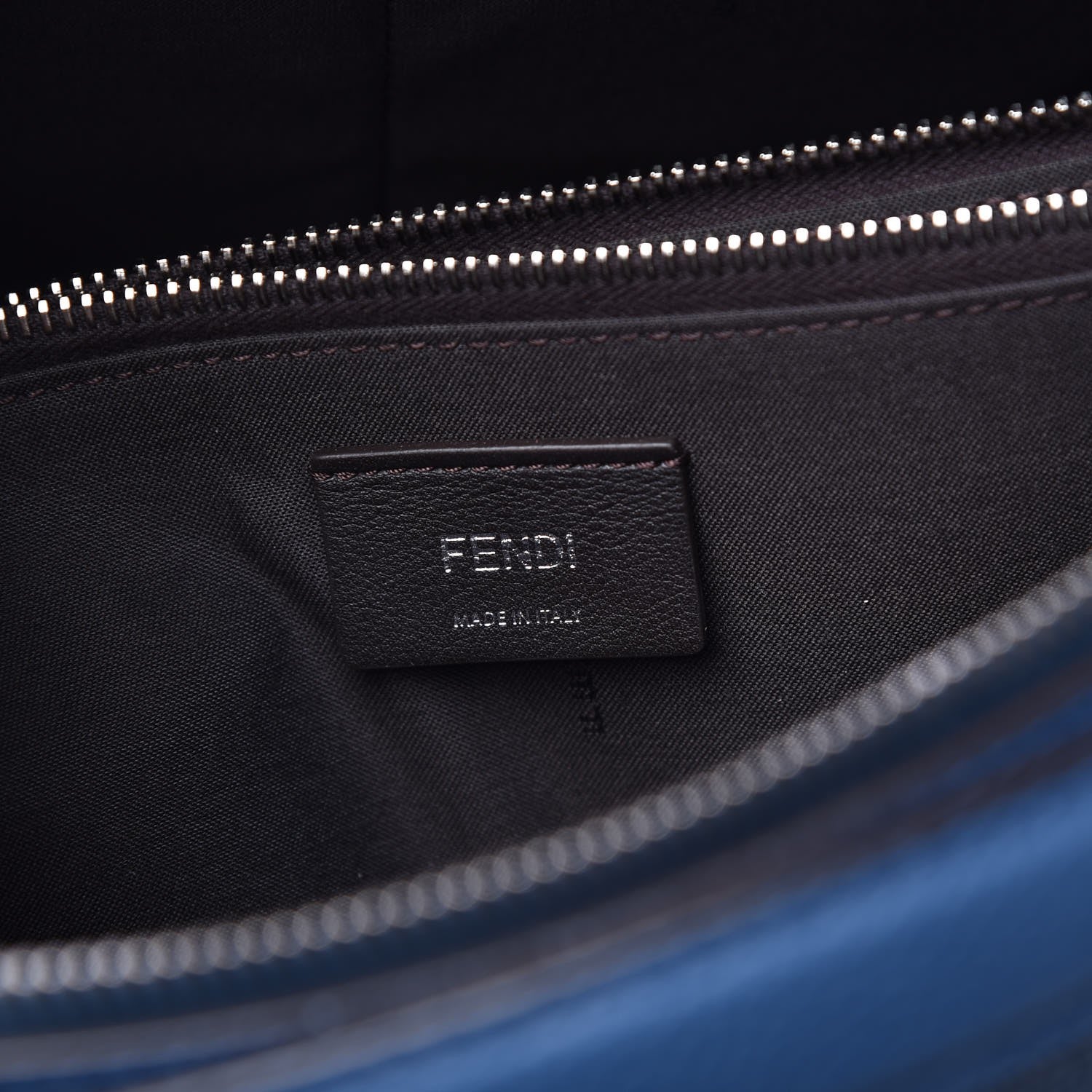 Fendi Vitello Camargue Large By The Way Boston Bag Blue 7 of 10