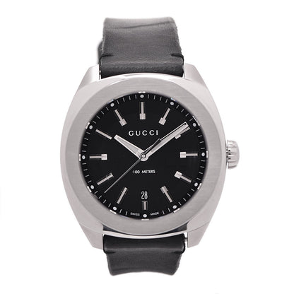Gucci Stainless Steel Calfskin 44mm GG2570 Toscano Quartz Watch Black 1 of 9
