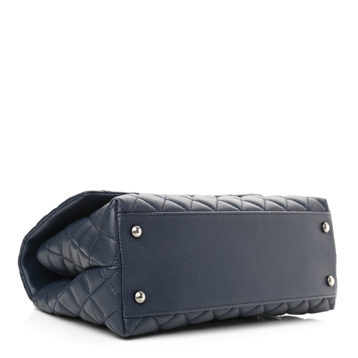 Chanel Caviar Quilted Small Coco Handle Flap Navy 4 of 10