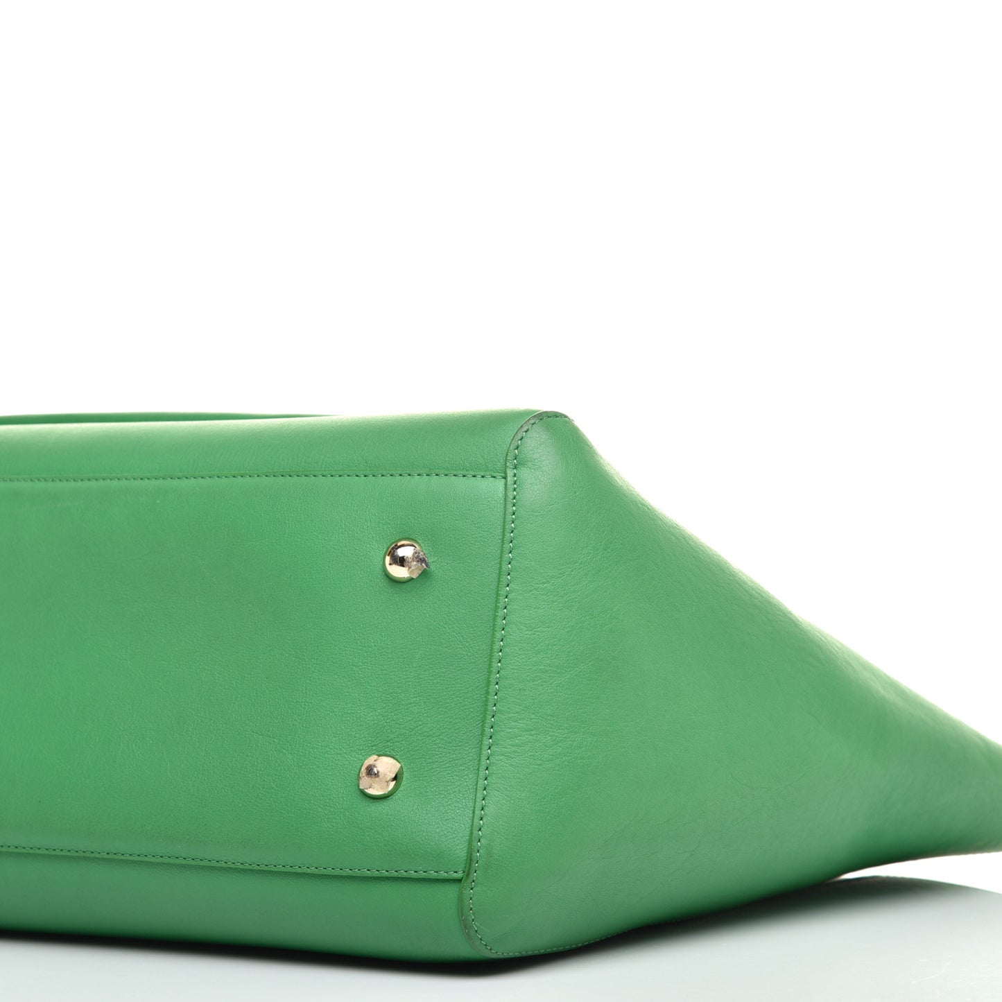 Silky Calf Medium Willow Tote Green