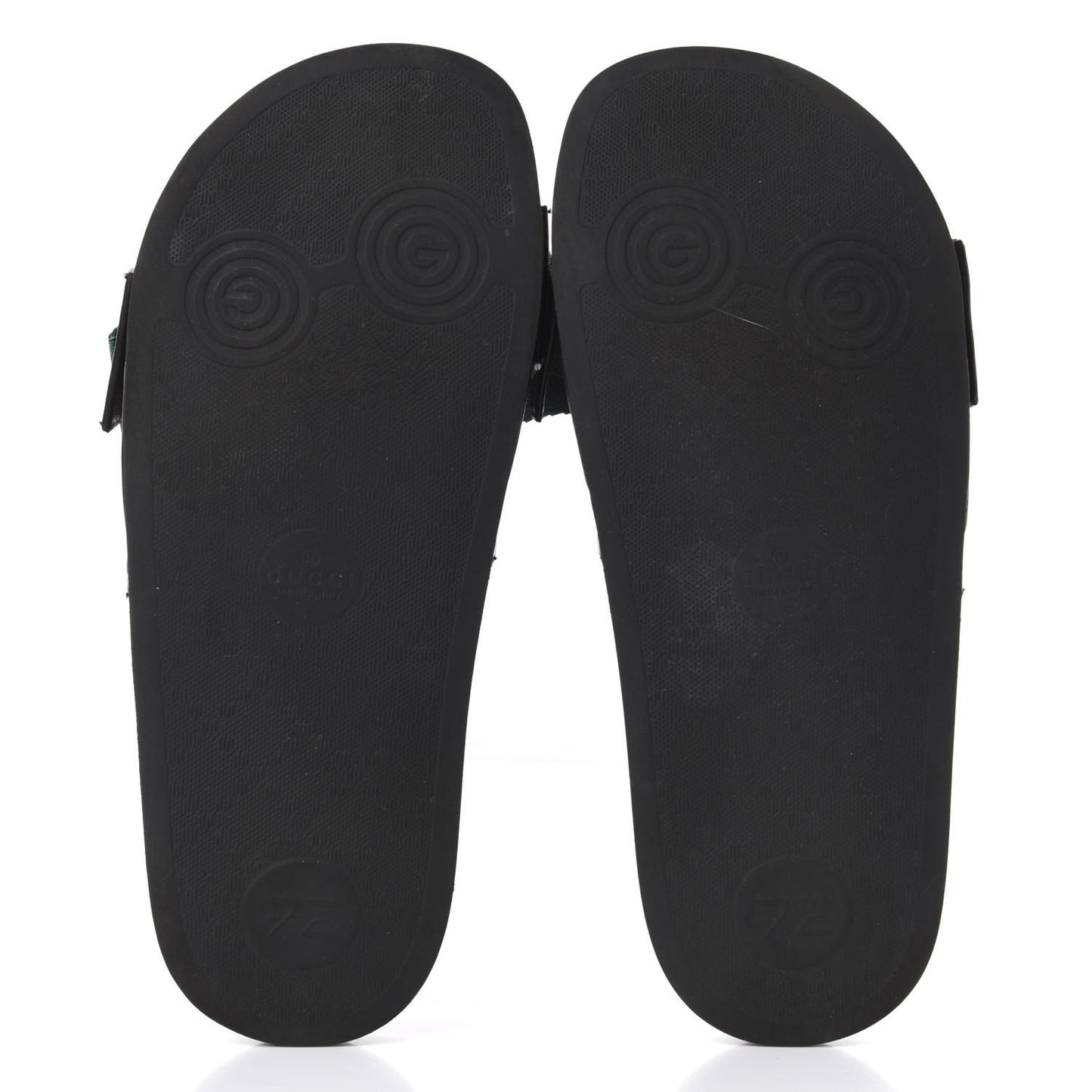 Satin Web Bow Slide Sandals 37 Black