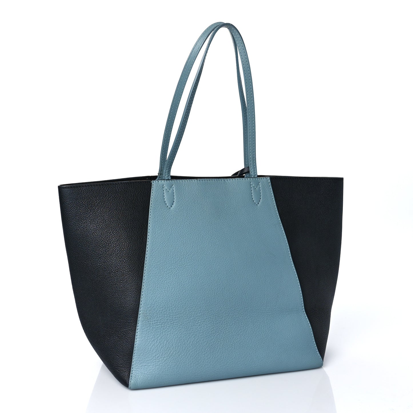 Calfskin Lockme Cabas Sky Black