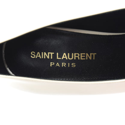 Saint Laurent Patent Calfskin Teddy High Vamp 105 Pumps 36.5 Porcellana 7 of 9