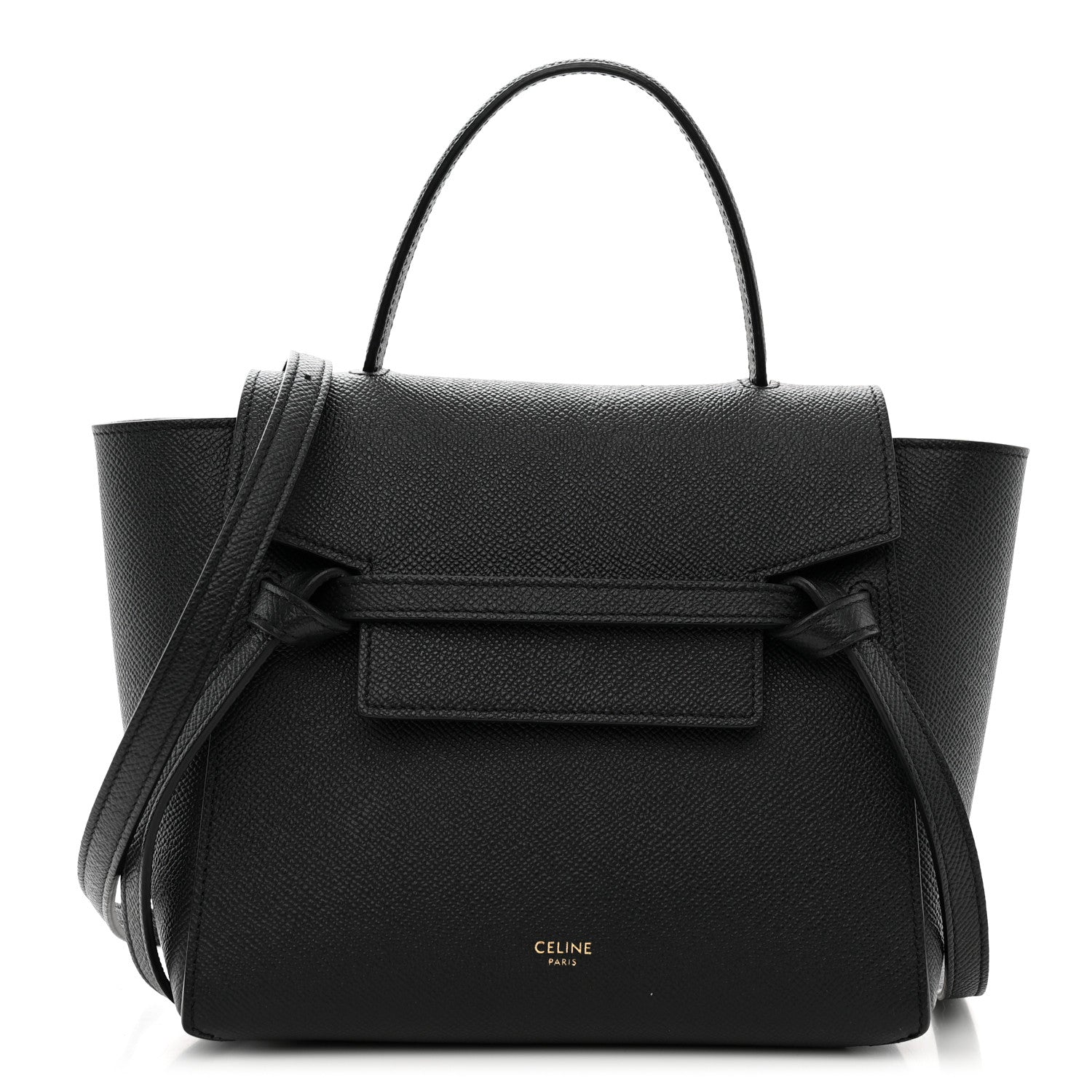 Celine Grained Calfskin Nano Belt Bag Black 1 of 10
