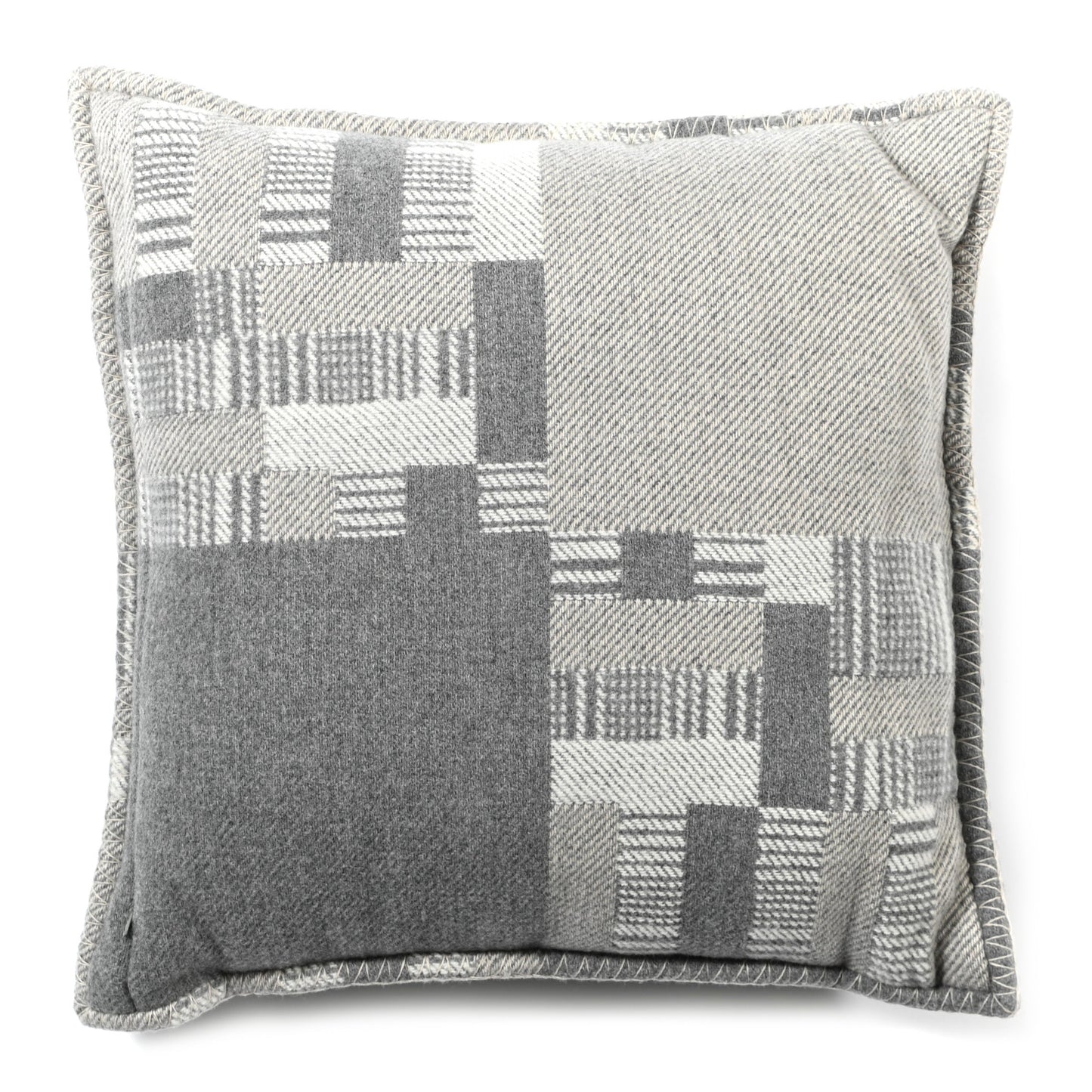 Cashmere Avalon Paper Block Pillow Gris Acier