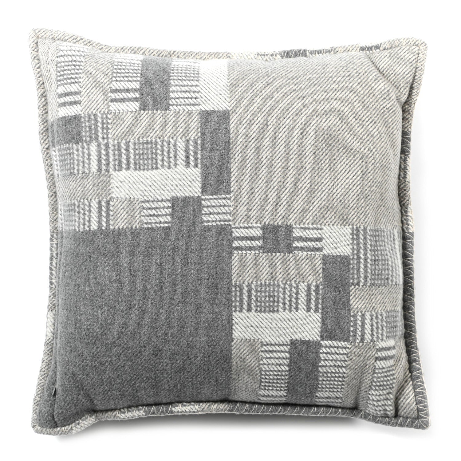 Hermes Cashmere Avalon Paper Block Pillow Gris Acier 2 of 3