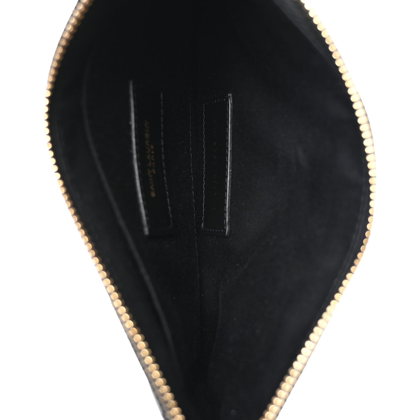 Grain De Poudre Chevron Monogram Bill Pouch Black