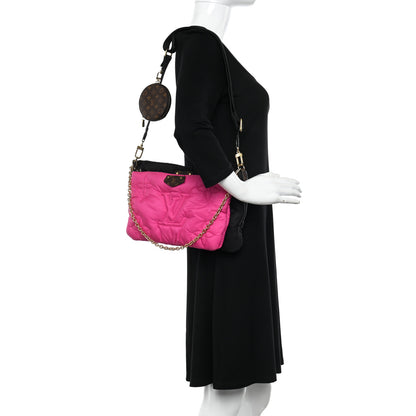 Louis Vuitton Econyl Monogram Pillow Maxi Multi Pochette Accessories Black Fuchsia 2 of 11
