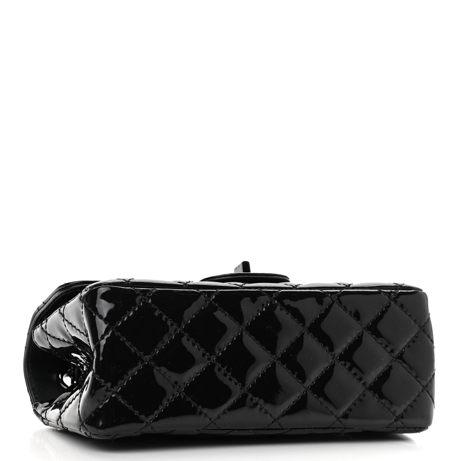 Chanel Patent Calfskin Quilted 2.55 Reissue Mini Flap So Black 4 of 11