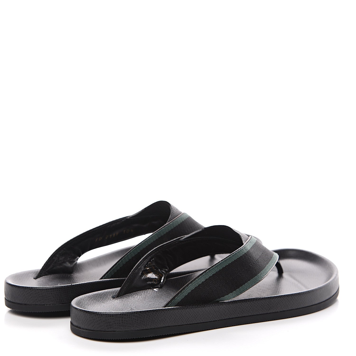 Louis Vuitton Taiga Mens Thong Sandals 10.5 Navy 4 of 8
