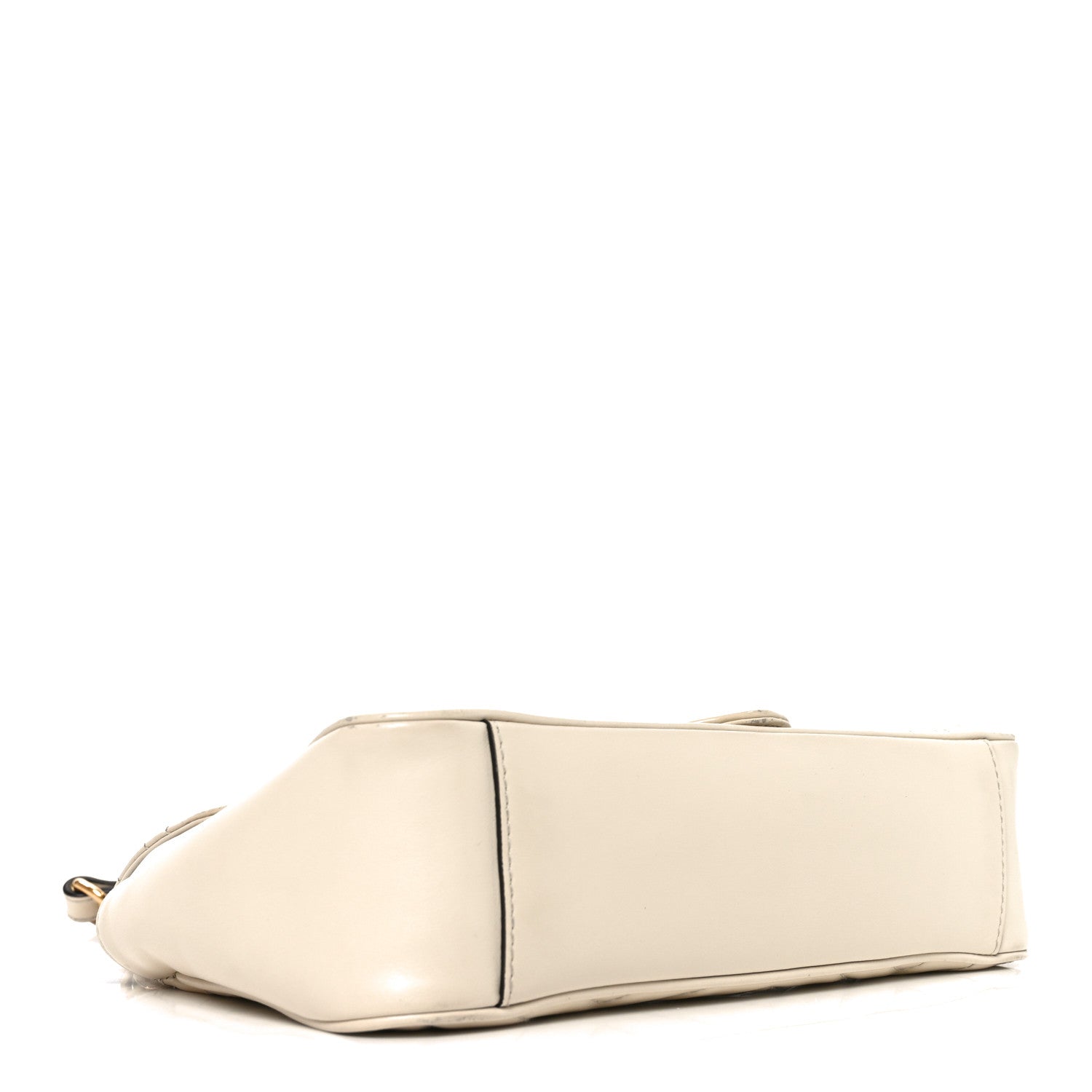 Gucci Calfskin Matelasse Small GG Marmont Shoulder Bag White 3 of 10