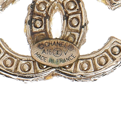 Chanel Pearl CC Earrings Light Gold 7 of 7