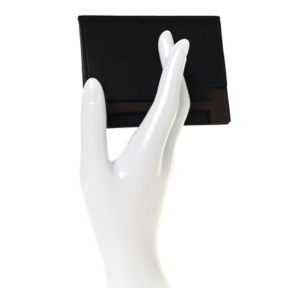 Hermes Swift Multiplis Card Holder Black Chocolate 3 of 7