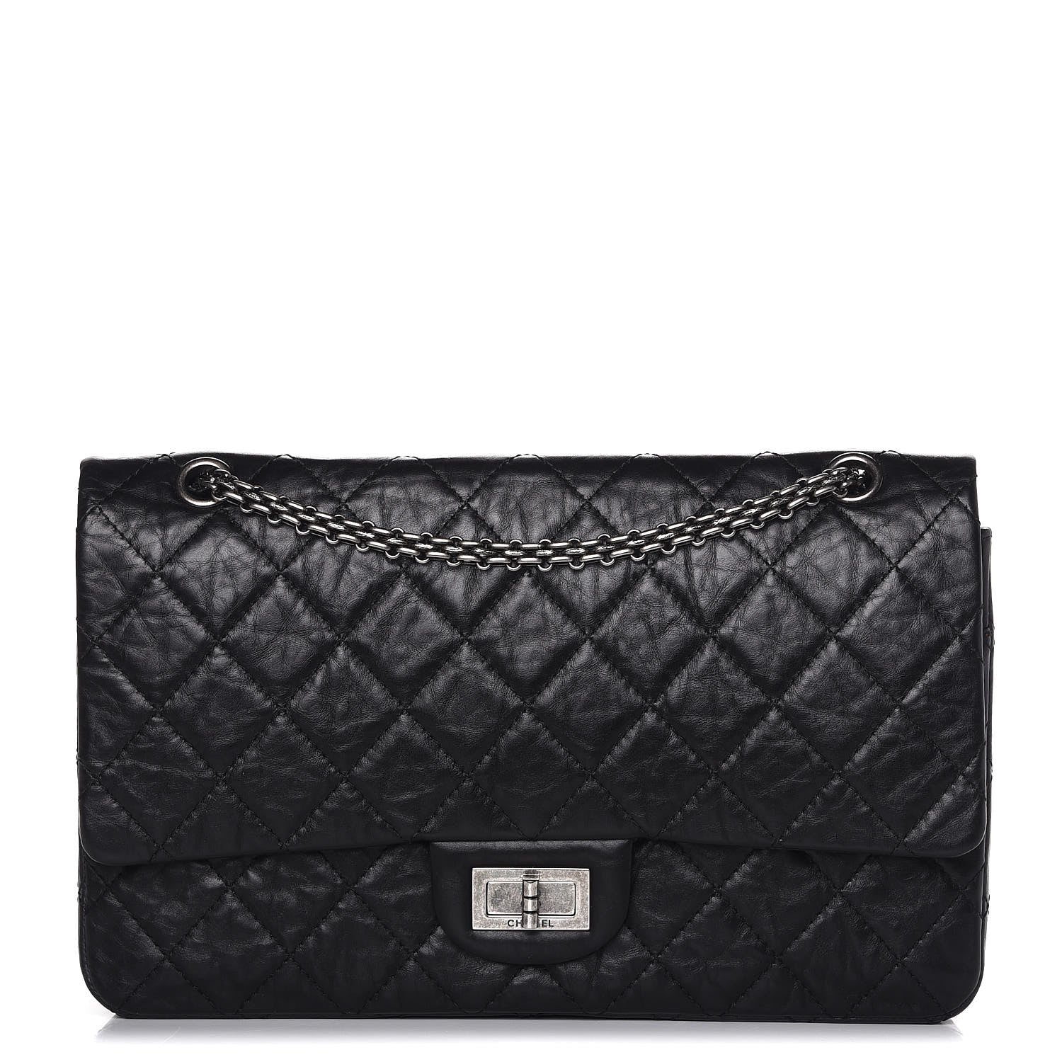 Chanel Aged Calfskin Quilted 2.55 Reissue 227 Flap Black 1 of 9