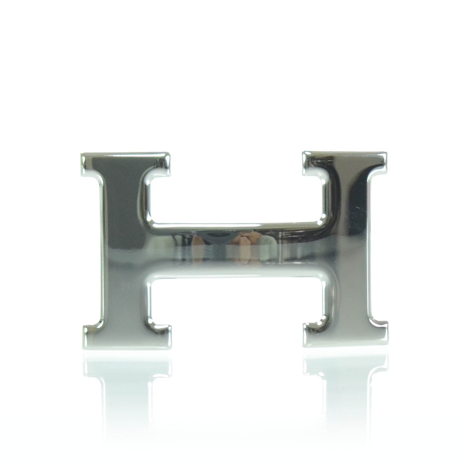 Hermes Palladium H Belt Buckle Silver 1 of 4