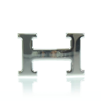 Hermes Palladium H Belt Buckle Silver 1 of 4