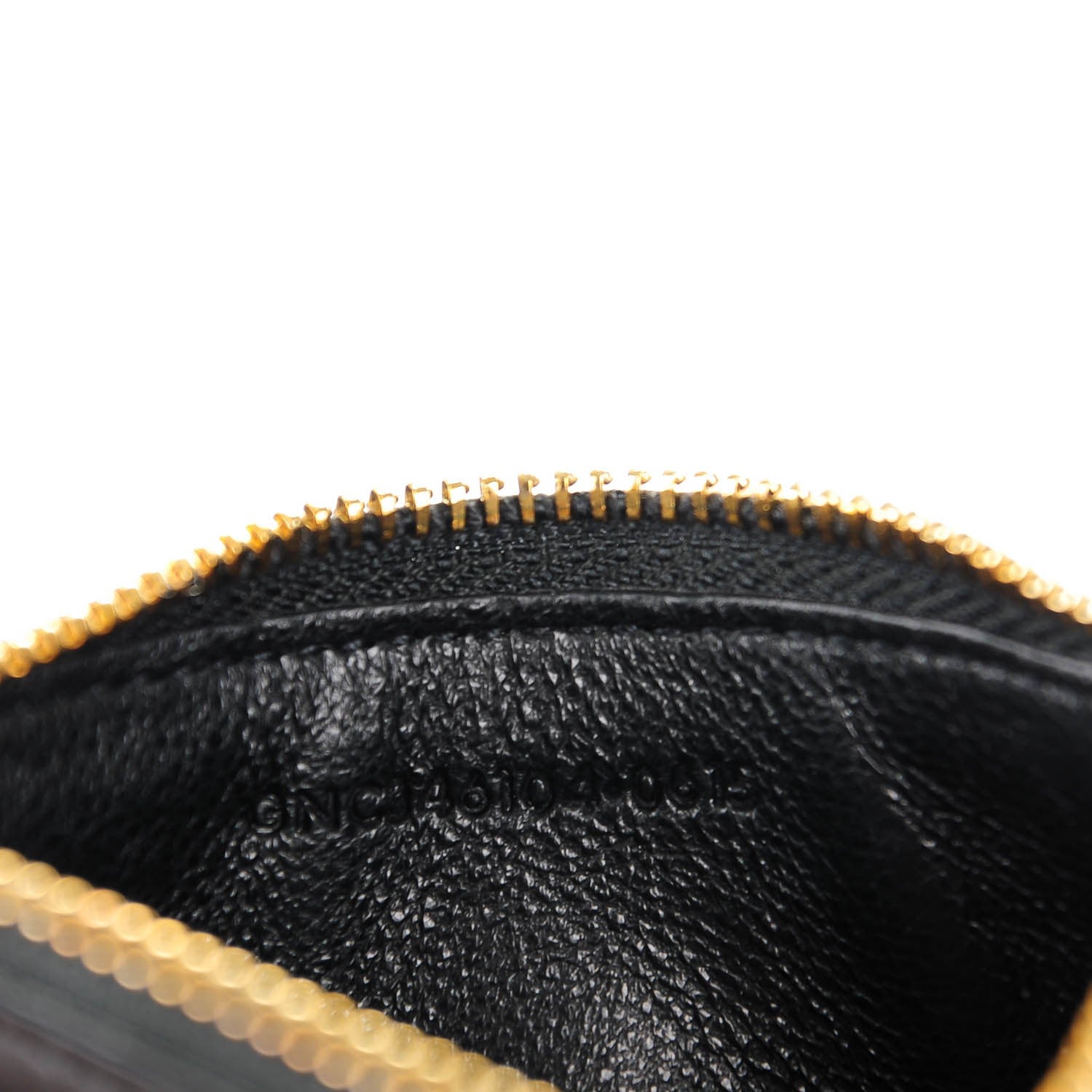 Saint Laurent Calfskin 5 Fragments Zip Pouch Card Holder Black 6 of 7