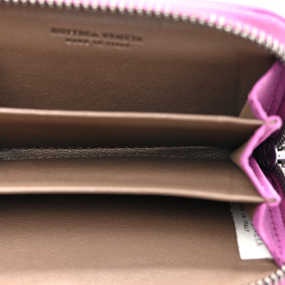 Bottega Veneta Nappa Intrecciato Zip Around Coin Purse Peony 5 of 9