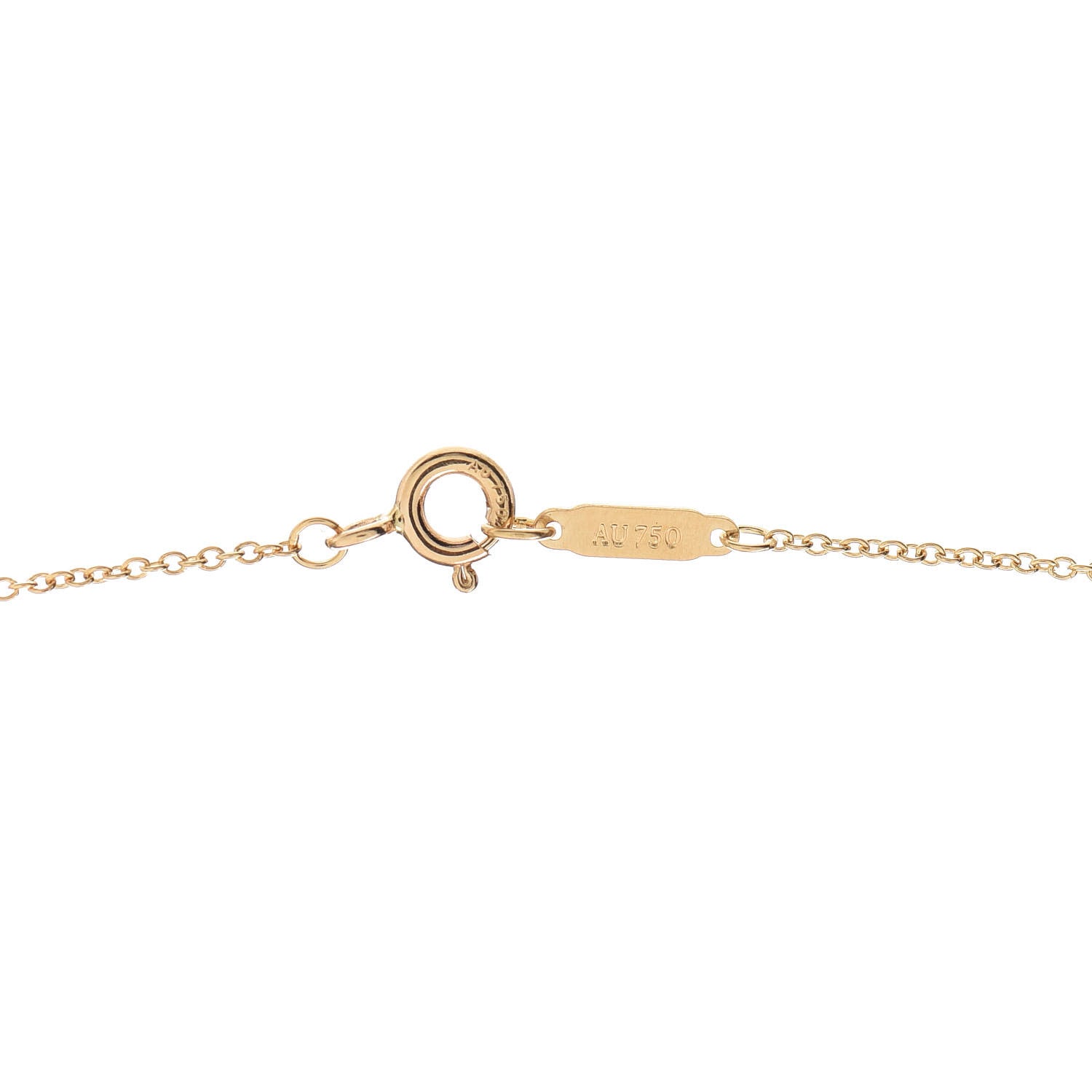 Tiffany 18K Yellow Gold Diamond Atlas Pierced Pendant Necklace 4 of 5