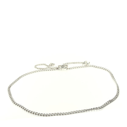 Chanel Enamel CC Chain Logo Belt Silver Black 2 of 5