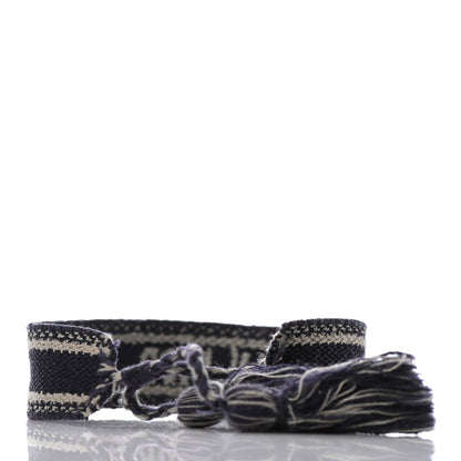 Christian Dior Woven Cotton J'Adior Friendship Bracelet Navy 3 of 4