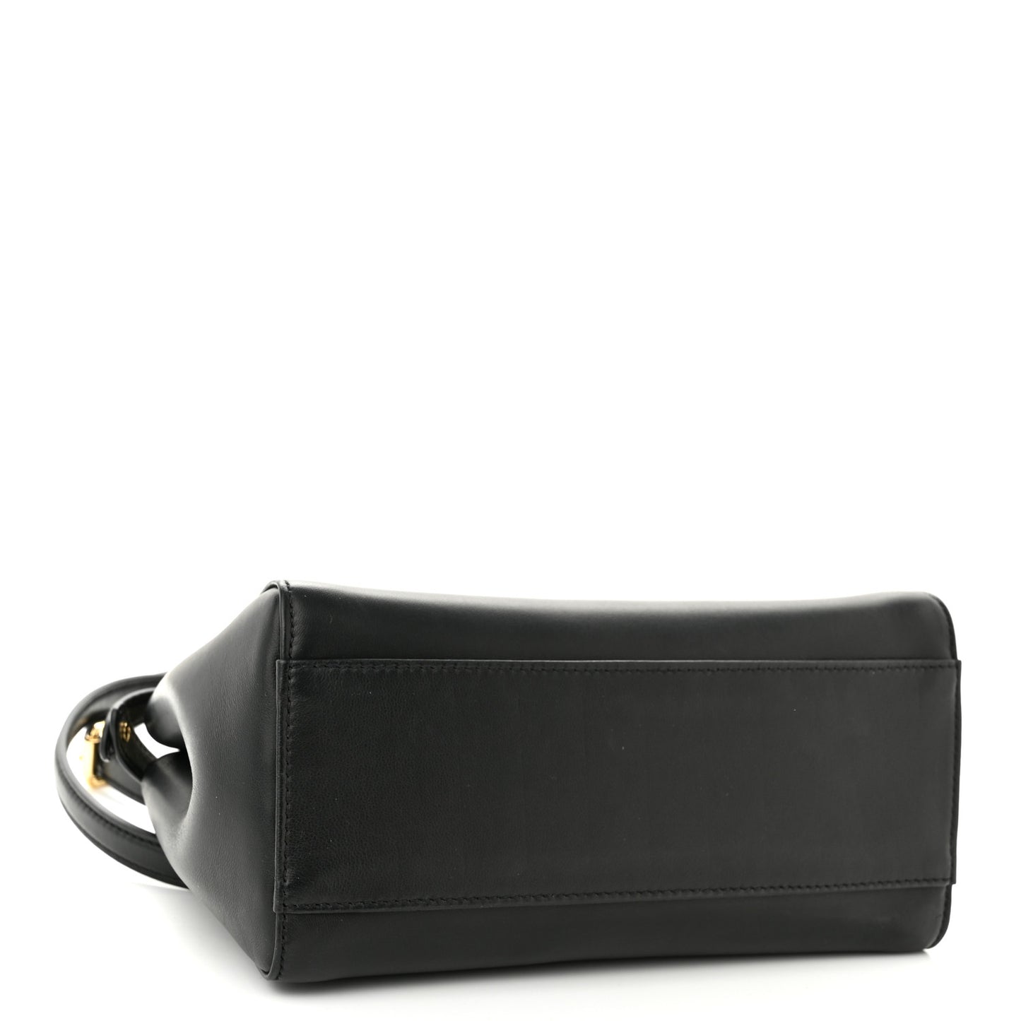 Nappa Stacked Bar Mini Peekaboo Iconic Satchel Black