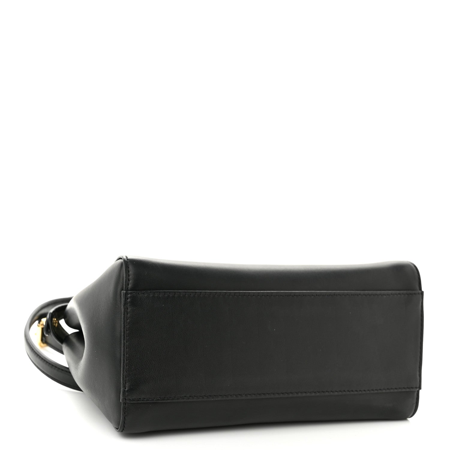 Fendi Nappa Stacked Bar Mini Peekaboo Iconic Satchel Black 4 of 10