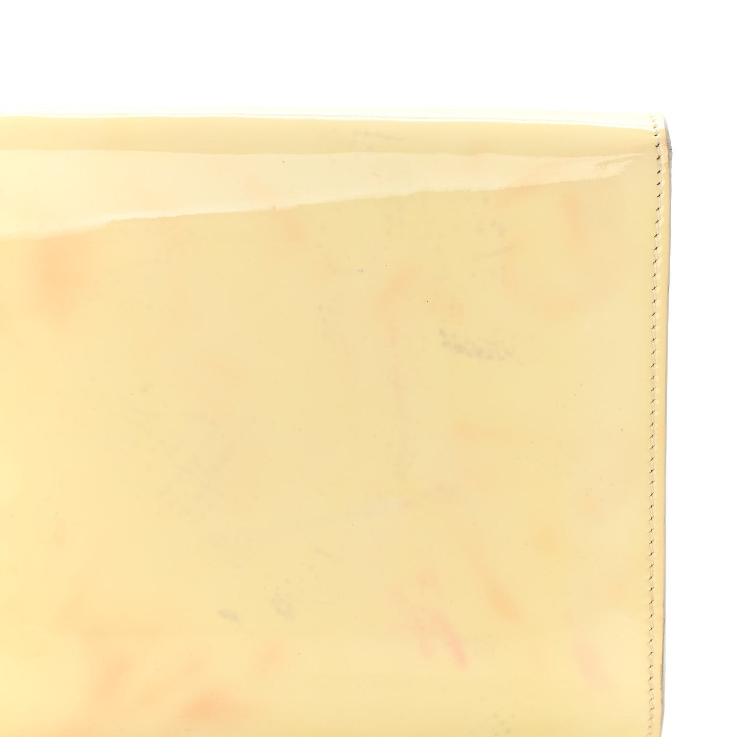 Patent Calfskin Ombre Monogram Large Belle De Jour Clutch Ivory Black