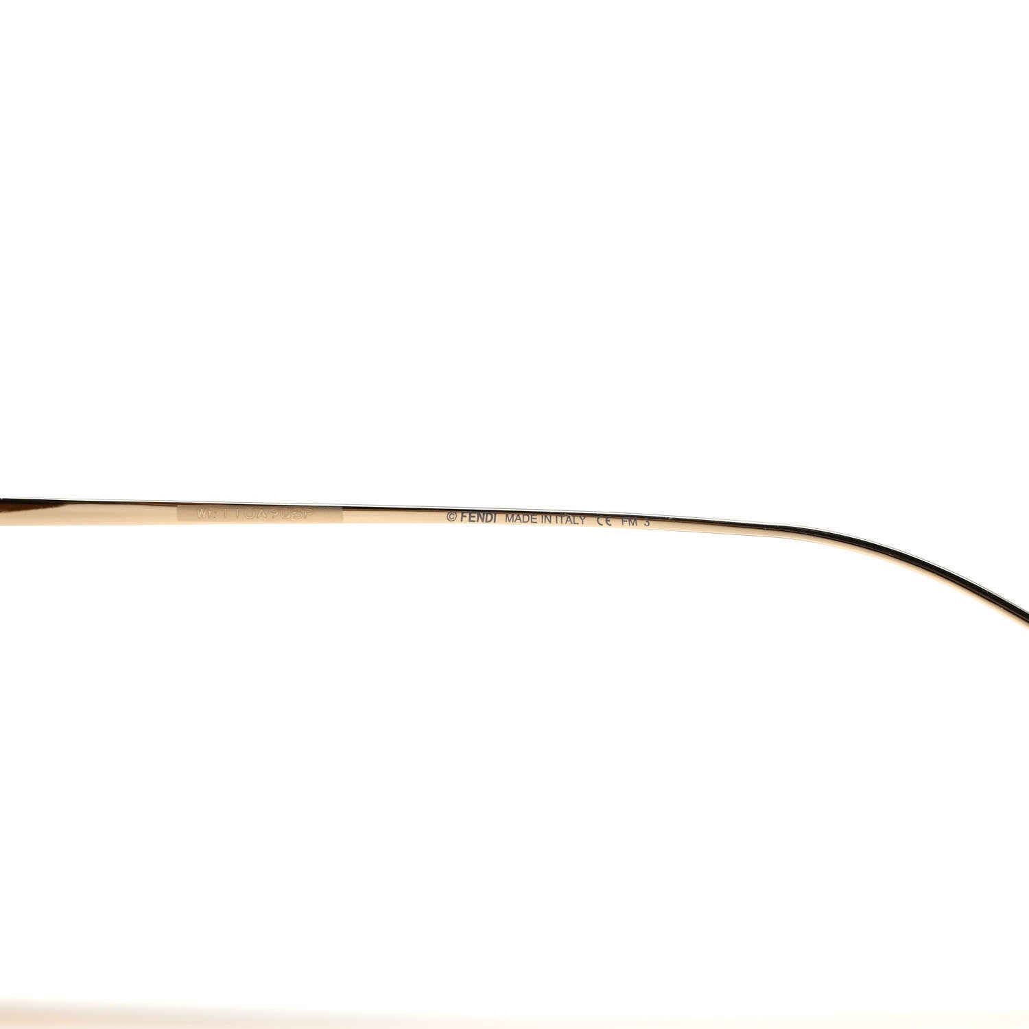 Fendi Metal Aviator Sunglasses FF 0405/S Sunglasses Brown Gold 5 of 7
