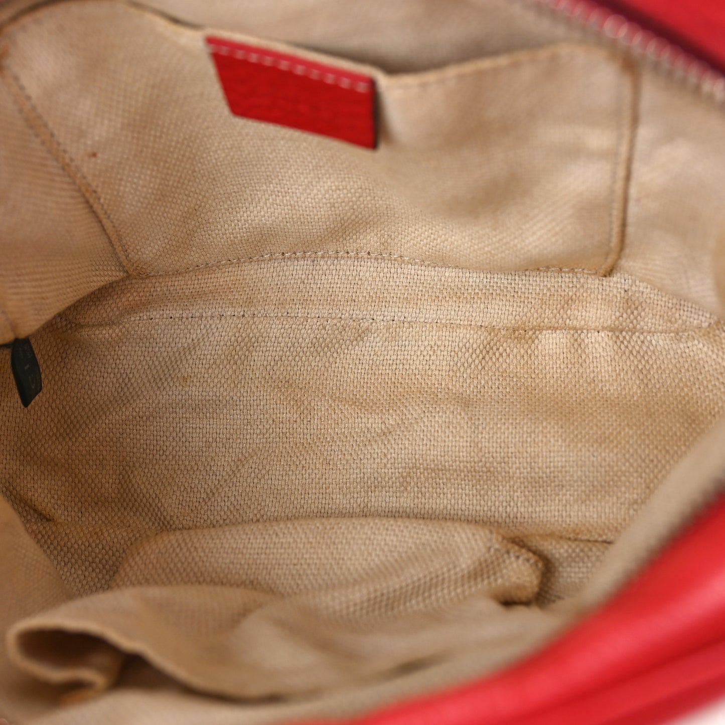Pebbled Calfskin Small Soho Disco Bag Tabasco Red