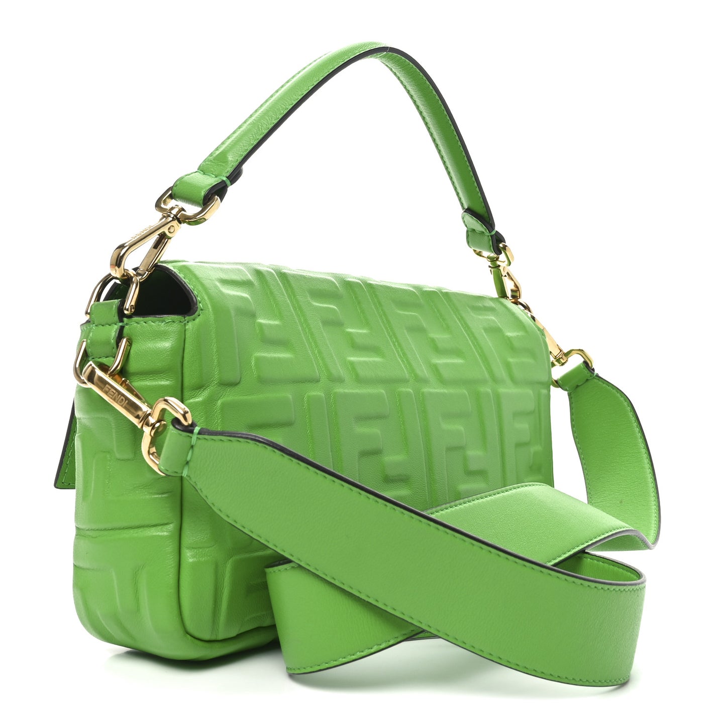 Nappa FF 1974 Embossed Baguette Tomatillo