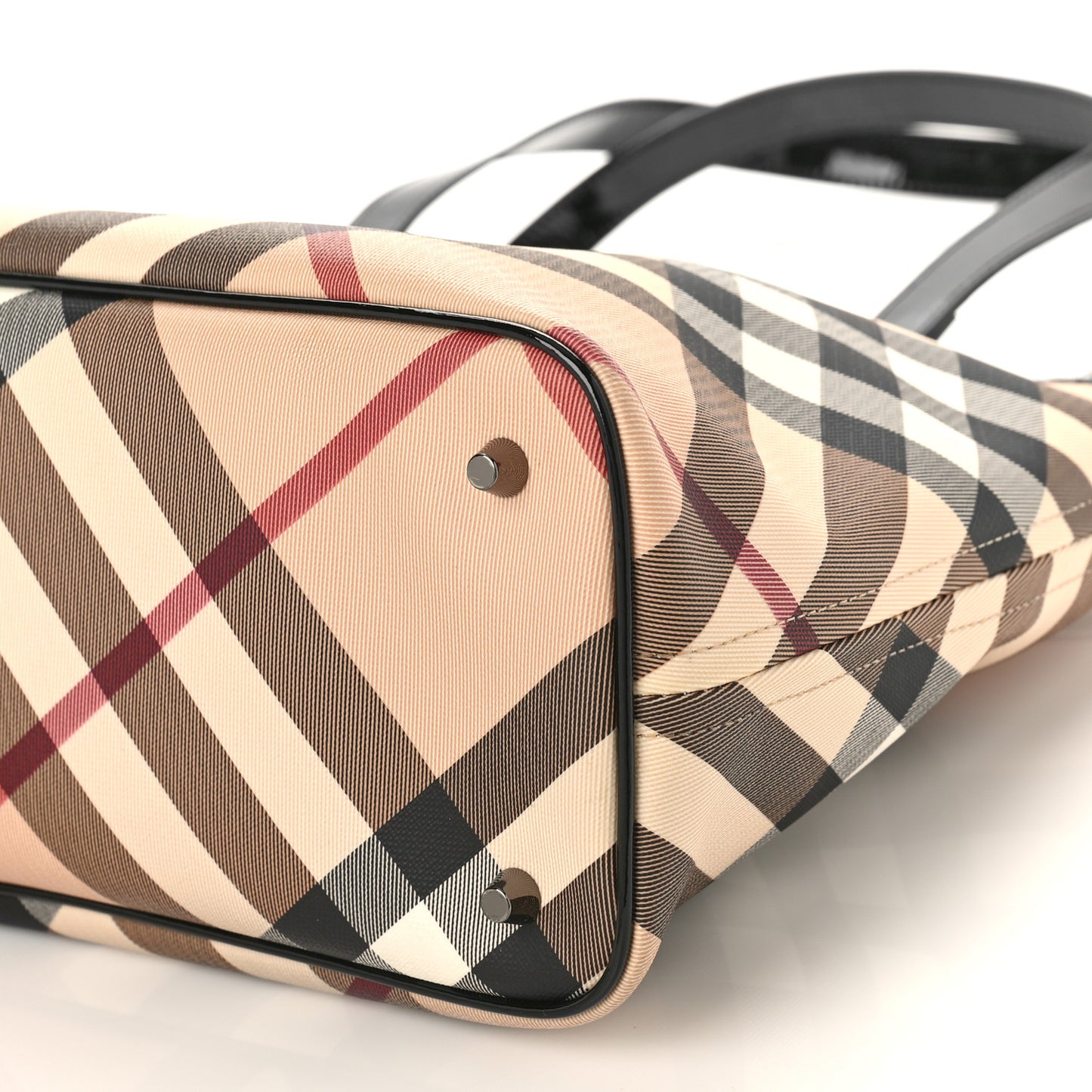 Supernova Check Small Nickie Tote Black