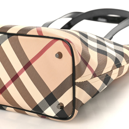 Burberry Supernova Check Small Nickie Tote Black 8 of 8